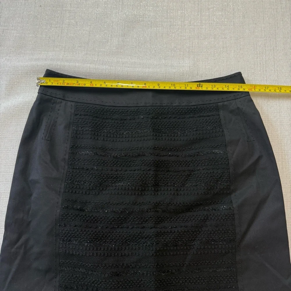 Tory Burch Wool Cotton Classic Pencil Women's Black Skirt Career Wear Office 8